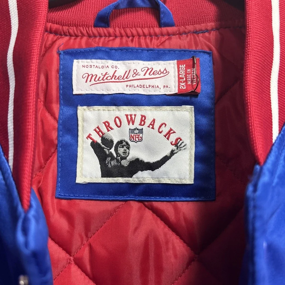 NWT New England Patriots Mitchell & Ness Throwback Jacket Size 2XL Brand New